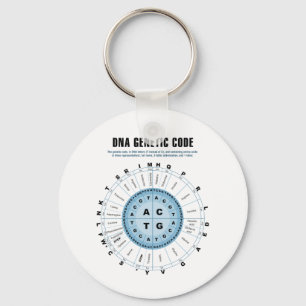 Porte-clés Diagramme de code génétique d'ADN