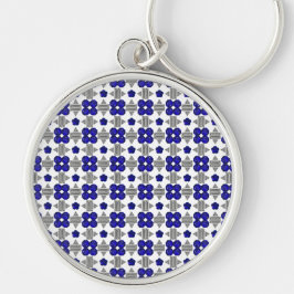 Porte-clés Diamant Sapphire Gemstone Art, Bleu