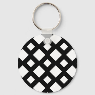 Porte-clés Diamants blancs sur noir
