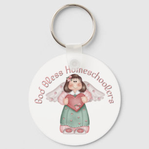 Porte-clés Dieu bénissent Homeschoolers - porte - clé