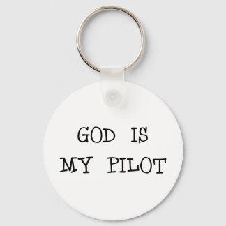 Porte-clés Dieu est mon pilote