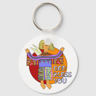 Porte-clés Dieu te bénisse transparent Hintergrund
