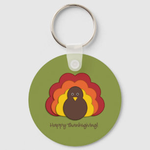 Porte-clés Dinde de Thanksgiving