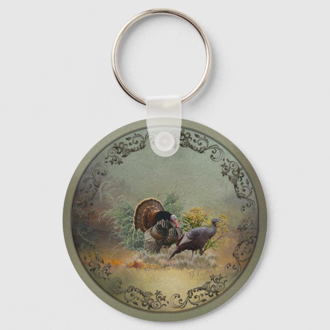 Porte-clés Dinde sauvage (Recto)