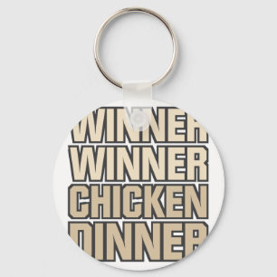 Porte-clés Dîner de poulet de gagnant de gagnant