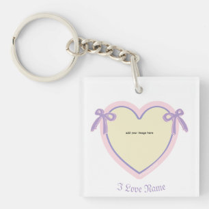 Porte-clés Dingus Bows & Heart Sac fourre-tout personnalisé