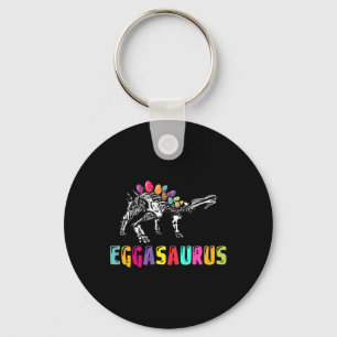 Porte-clés Dino de Pâques - Eggasaurus Stégosaure Œuf Dinosau