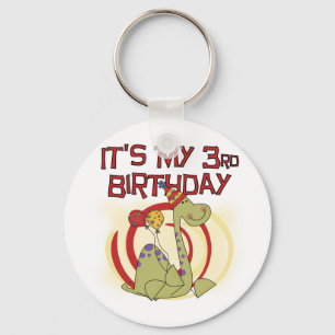 Porte-clés Dinosaur 3ème Anniversaire Tshirts et cadeaux