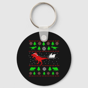 Porte-clés Dinosaur Noël dégueu pour adultes enfants