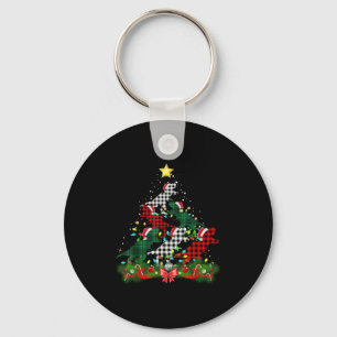 Porte-clés Dinosaur Santa Chapelle Arbre de Noël Buffalo Plai