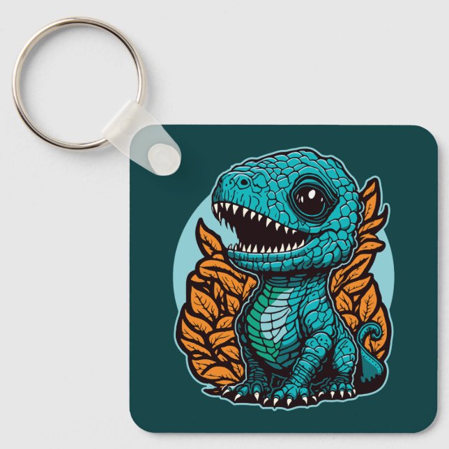 Porte-clés Dinosaure Bébé mignon (Recto)