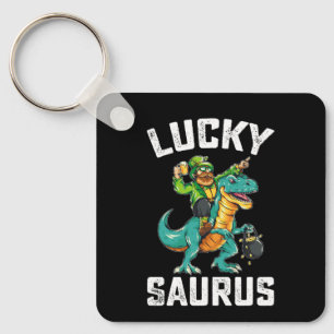Porte-clés Dinosaure Lucky Saurus T Rex Saint-Patrick