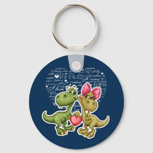 Porte-clés Dinosaures amusants Cadeau de la Saint Valentin