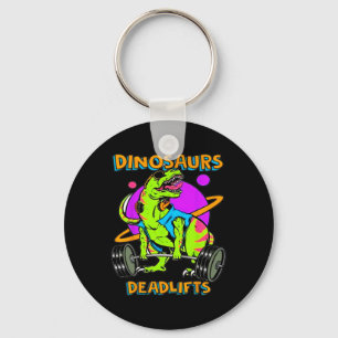 Porte-clés Dinosaures drôles et musculation haltérophilie Bod