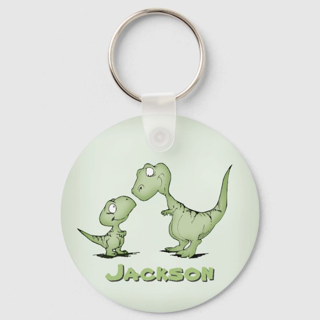 Porte-clés Dinosaures Personnalisé (Recto)