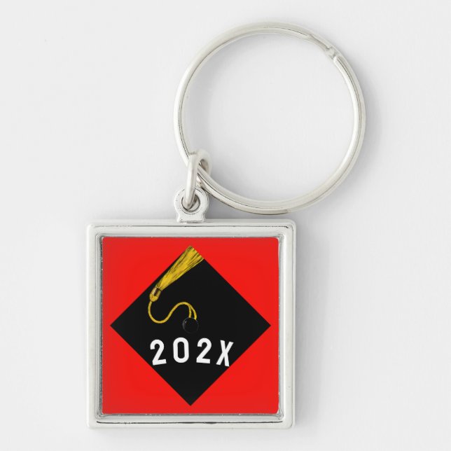 Porte-clés Diplôme 2025 Cadeau (Devant)