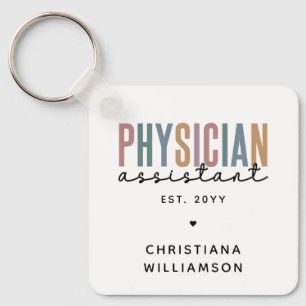 Porte-clés Diplôme d'adjoint de médecin PA personnalisé