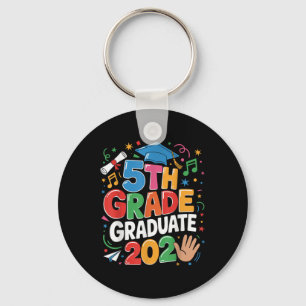 Porte-clés Diplômé de 5e année 2025 Célébration de 5e année G
