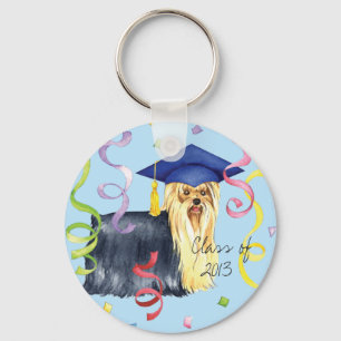 Porte-clés Diplômé de Yorkie