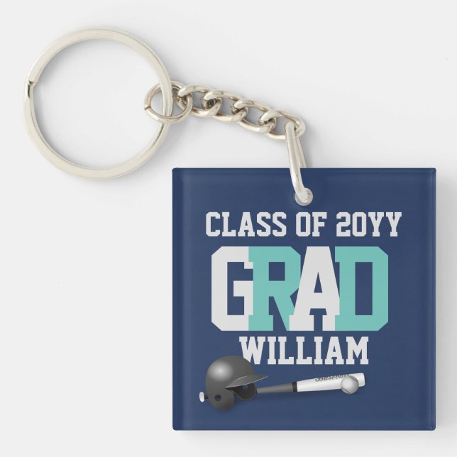 Porte-clés DIPLÔME PHOTO Cadeau Personnalisé (Devant)