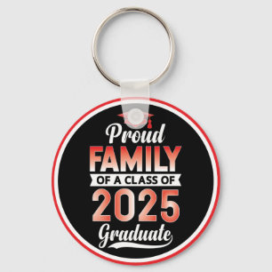 Porte-clés Diplômé principal Famille fière d'un diplômé de 20
