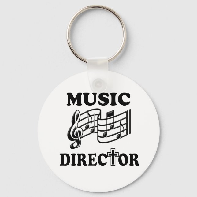 PORTE-CLÉS DIRECTEUR DE LA MUSIQUE DE L'ÉGLISE (Recto)