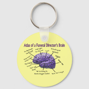 Porte-clés Directeur funéraire / Morticienne Funny Brain Desi