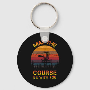 Porte-clés Disc Golf May The Course Be With You Frolf