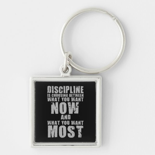 Porte-clés DISCIPLINE - Mots motivants (Devant)