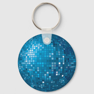 Porte-clés Disco Ball Blue Keychain
