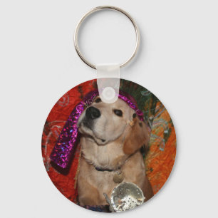 Porte-clés Diseur de bonne aventure de golden retriever