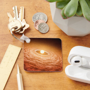 Porte-clés Disque De Matériel Autour De Star Fu Orionis.