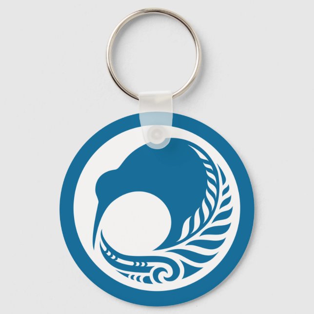 Porte-clés Disque Kiwi Fern (Recto)