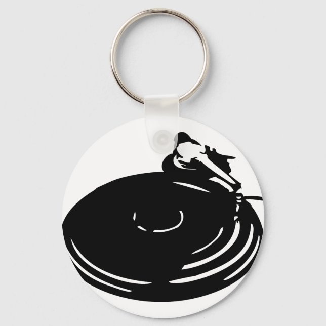 Porte-clés disque noir (Recto)