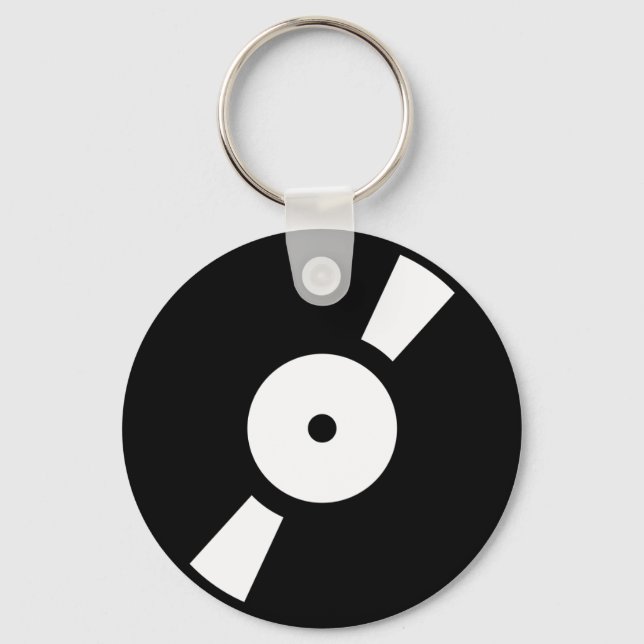 Porte-clés disque vinyle rétro (Recto)