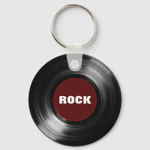Porte-clés disque vinyle rock