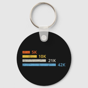 Porte-clés Distances de course II - 5K 10K 21K 42K Marathoner