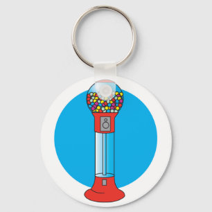 Porte-clés distributeur de billes rétro