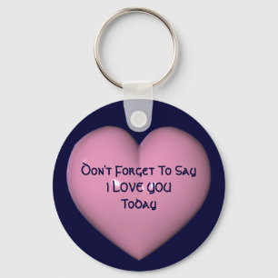 Porte-clés Dites Je Vous Aime Pink Heart Keychain