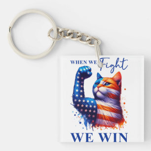 Porte-clés Dites-le à mon visage Chat Lady Kamala USA