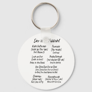 Porte-clés Dites-le dans Yiddish