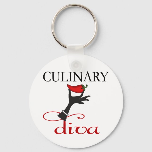 Porte-clés Diva culinaire (Recto)