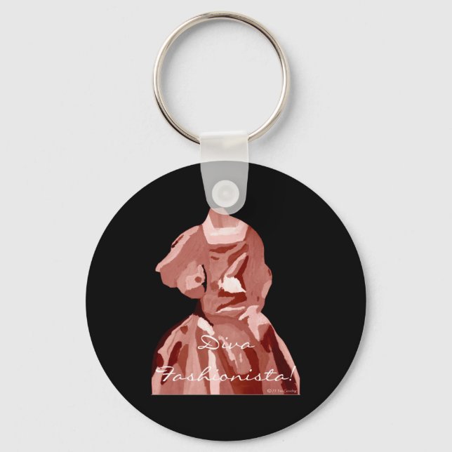 Porte-clés Diva Fashionista En Neutral (Recto)