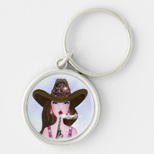 Porte-clés "Diva of a Cowgirl"