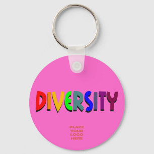 Porte-clés Diversité Porte - clé rose chaud personnalisé