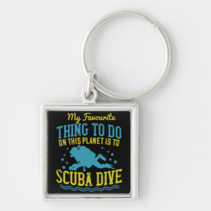 Porte-clés Diving -My Favorite Thing Is Scuba Dive