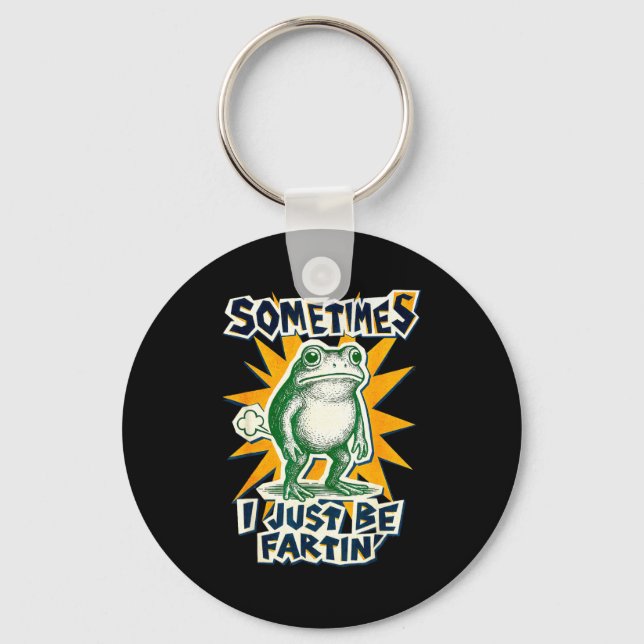 Porte-clés DIY Fartin Sometimes Collage I Just Frog Poster Sm (Recto)