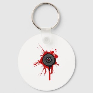 Porte-clés DJ Platter Splatter - Disque Jockey Tourne-disque 