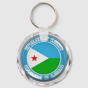Porte-clés Djibouti Round Emblem