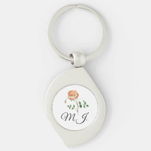 Porte-clés do-it-yourself fleur rose Porte - clé Texte person